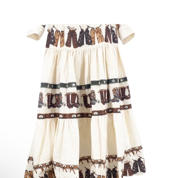 Vintage Western Printed Cowboy Rodeo 2 Piece Set, Size Medium - Picture 9 of 11